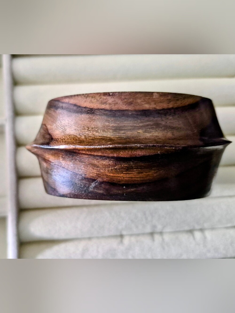 Wood Grain Women's Cuff Bracelet - Brown